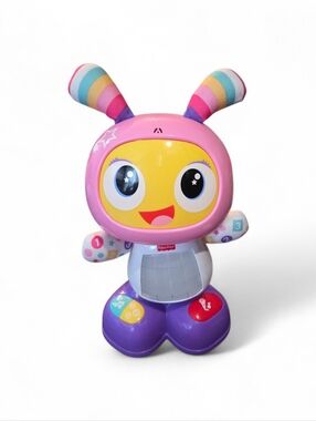 Fisher-Price Bright Beats Belke Pink, Purple & Yellow Musical Bunny Learning Toy